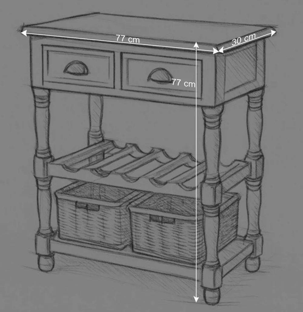 Wohnen Massivholzmöbel|Esszimmertische*Landhaus Beistelltisch Cultures in Weiß