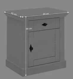 Wohnen Landhaus Bett mit Kopf- und Fußteil - Mira