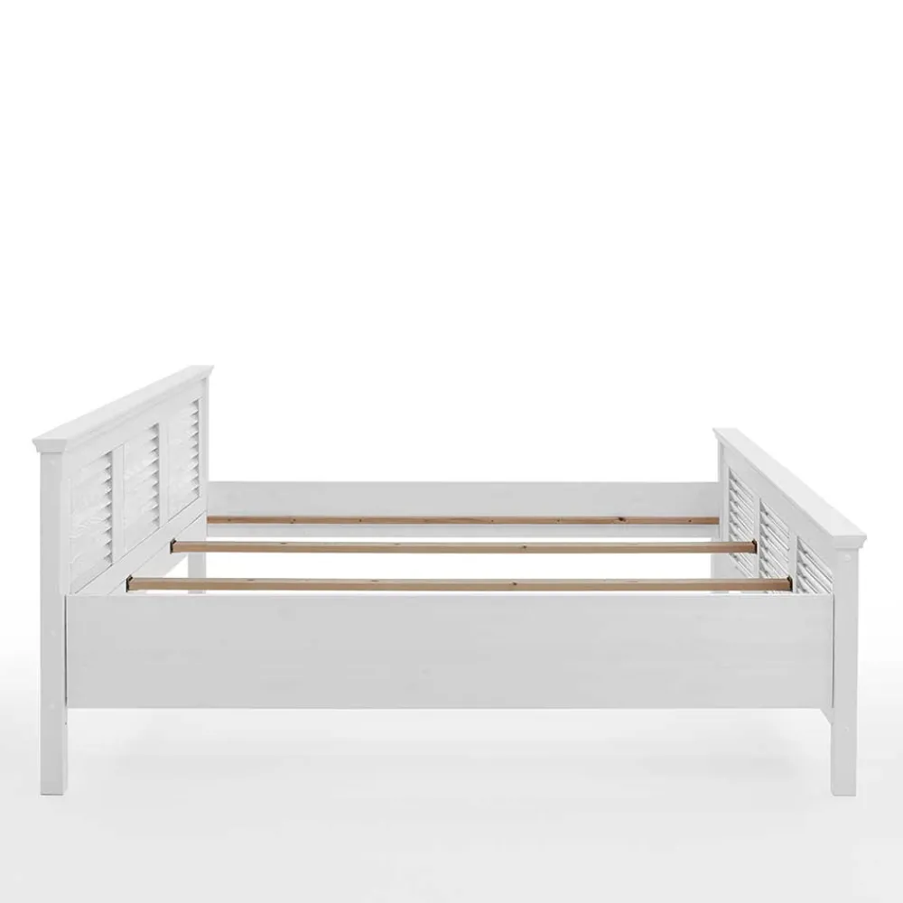 Wohnen Landhaus Bett mit Kopf- und Fußteil - Mira