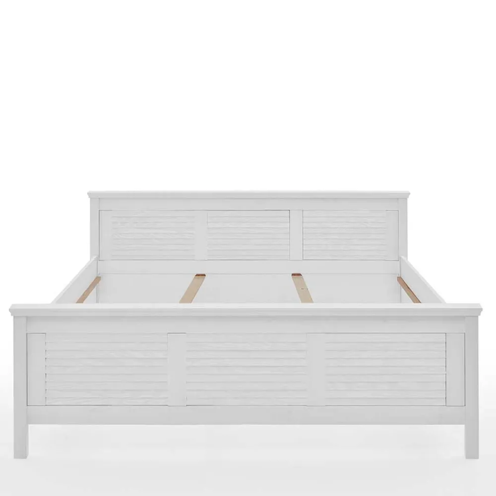 Wohnen Landhaus Bett mit Kopf- und Fußteil - Mira