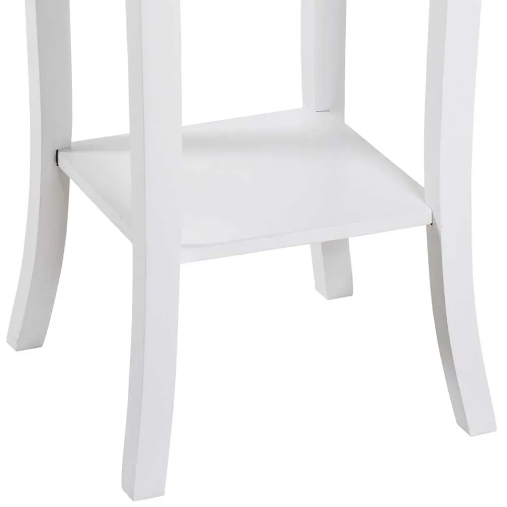 Wohnen Vintage Möbel|Telefontische*Landhaus Blumentisch in Weiß lackiert - Emdan