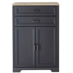 Wohnen Landhaus Büro Aktenschrank in Grau & Eiche NB - Joe