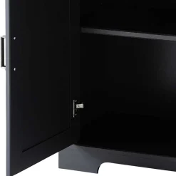 Wohnen Landhaus Büro Aktenschrank in Grau & Eiche NB - Joe