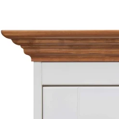 Wohnen Landhaus Buffet in Weiß mit Eiche - Bordona