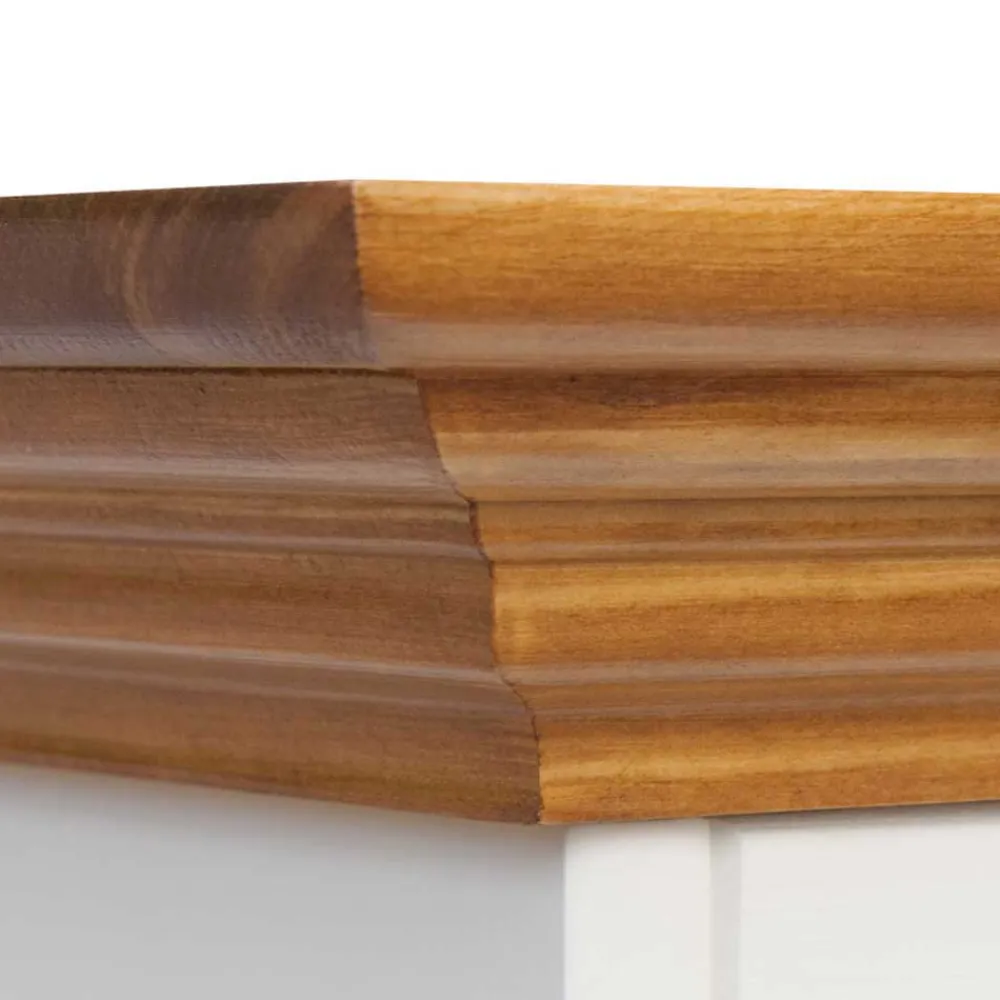 Wohnen Landhaus Buffet in Weiß mit Eiche - Bordona