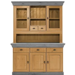 Wohnen Landhaus Buffetschrank aus Massivholz zweifarbig - Eshelas