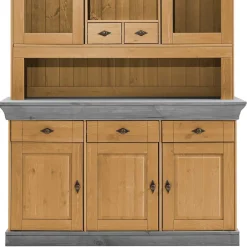 Wohnen Landhaus Buffetschrank aus Massivholz zweifarbig - Eshelas