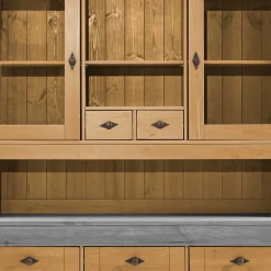 Wohnen Landhaus Buffetschrank aus Massivholz zweifarbig - Eshelas