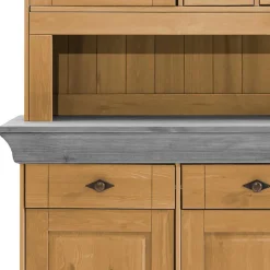 Wohnen Landhaus Buffetschrank aus Massivholz zweifarbig - Eshelas