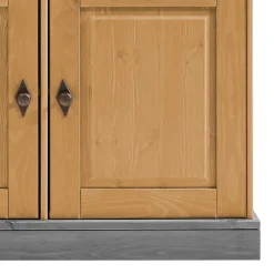 Wohnen Landhaus Buffetschrank aus Massivholz zweifarbig - Eshelas