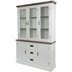 Wohnen Landhaus Buffetschrank in Weiß & Graubraun - Bleaks
