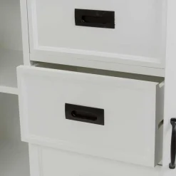 Wohnen Landhaus Buffetschrank in Weiß & Graubraun - Bleaks