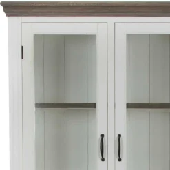 Wohnen Landhaus Buffetschrank in Weiß & Graubraun - Bleaks
