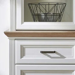 Wohnen Esszimmer-Vitrinen|Esszimmerschränke*Landhaus Buffetschrank mit Beleuchtung - Sinolita