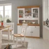 Wohnen Küchenschränke|Esszimmer-Vitrinen*Landhaus Buffetvitrine Sibiuta in Weiß