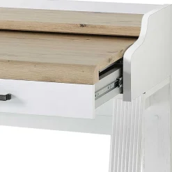 Wohnen Bürotische*Landhaus Computertisch in Weiß & Eiche - Mehady