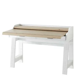 Wohnen Bürotische*Landhaus Computertisch in Weiß & Eiche - Mehady