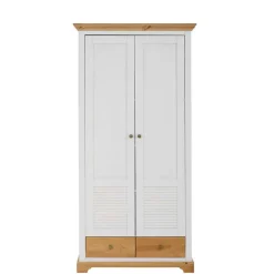 Wohnen Weiße Möbel|Glasmöbel*Landhaus Dielenmöbel Kombi - Axdonira (dreiteilig)