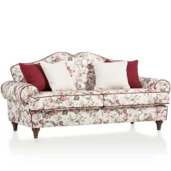Wohnen Landhaus Dreisitzer Sofa mit Blumen - Baonga