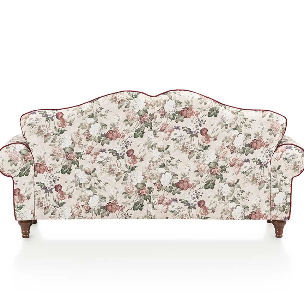 Wohnen Landhaus Dreisitzer Sofa mit Blumen - Baonga