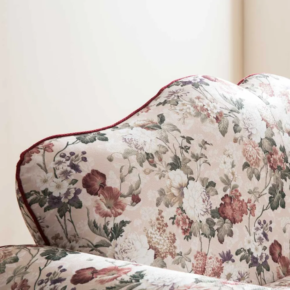 Wohnen Landhaus Dreisitzer Sofa mit Blumen - Baonga