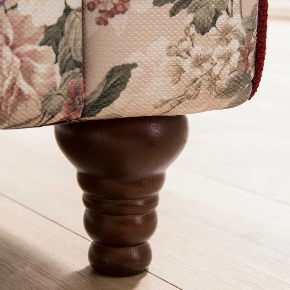 Wohnen Landhaus Dreisitzer Sofa mit Blumen - Baonga