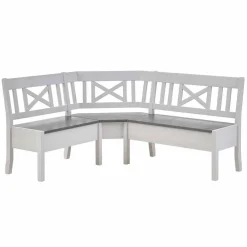 Wohnen Landhaus Eckbank Yoan mit Stauraum