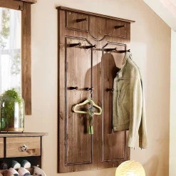 Wohnen Landhaus Flureinrichtung in Dunkelbraun - Yemisa (vierteilig)