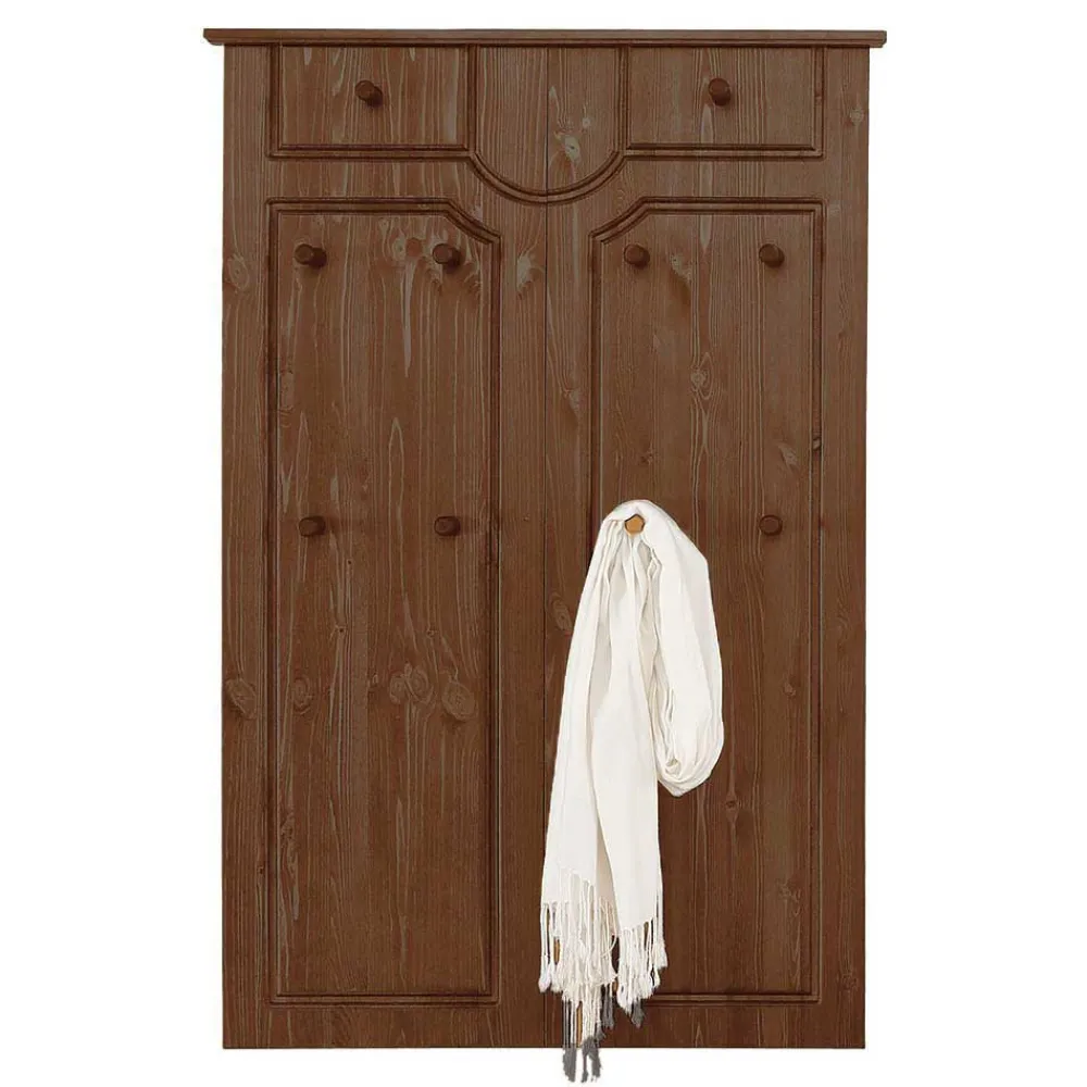 Wohnen Landhaus Flureinrichtung in Dunkelbraun - Yemisa (vierteilig)