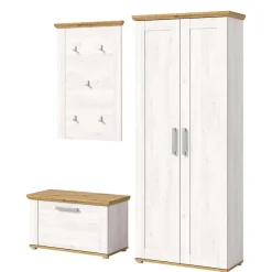 Wohnen Landhaus Flureinrichtung Set - Tocella (dreiteilig)