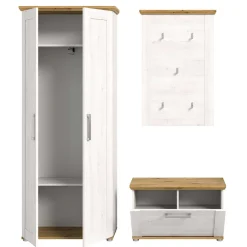 Wohnen Landhaus Flureinrichtung Set - Tocella (dreiteilig)