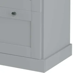 Wohnen Landhaus Flurkommode in Grau mit Eiche - Rino