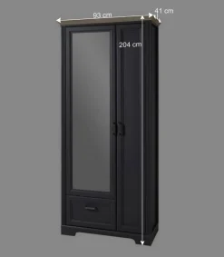 Wohnen Garderobenschränke*Landhaus Flurschrank mit Spiegeltür - Thumbs