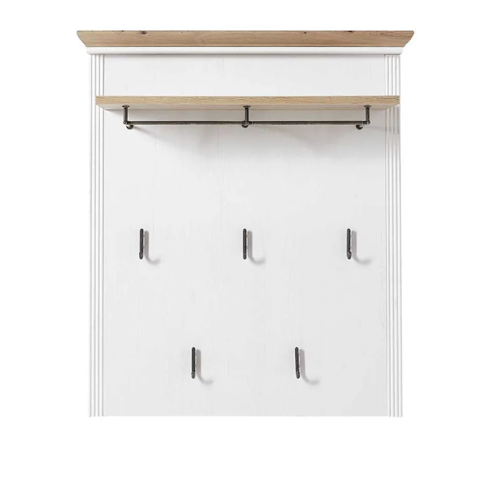 Wohnen Garderoben|Garderoben*Landhaus Garderoben Set in Weiß - Nurelcas (fünfteilig)