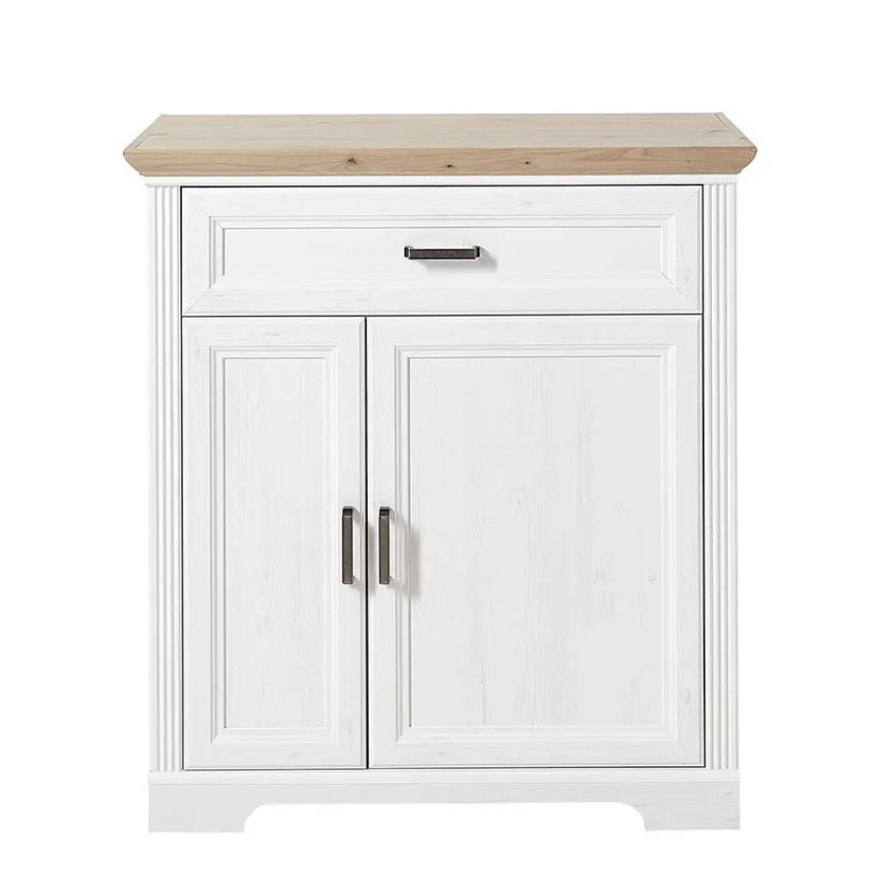 Wohnen Garderoben|Garderoben*Landhaus Garderoben Set in Weiß - Nurelcas (fünfteilig)