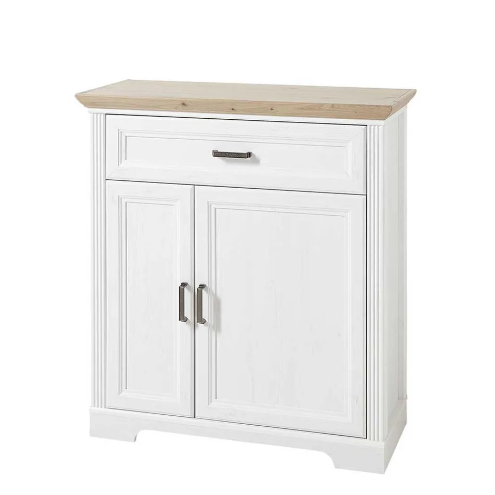 Wohnen Garderoben|Garderoben*Landhaus Garderoben Set in Weiß - Nurelcas (fünfteilig)