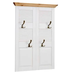 Wohnen Landhaus Garderobenpaneel in Lamellen Kassetten Optik - Axdonira