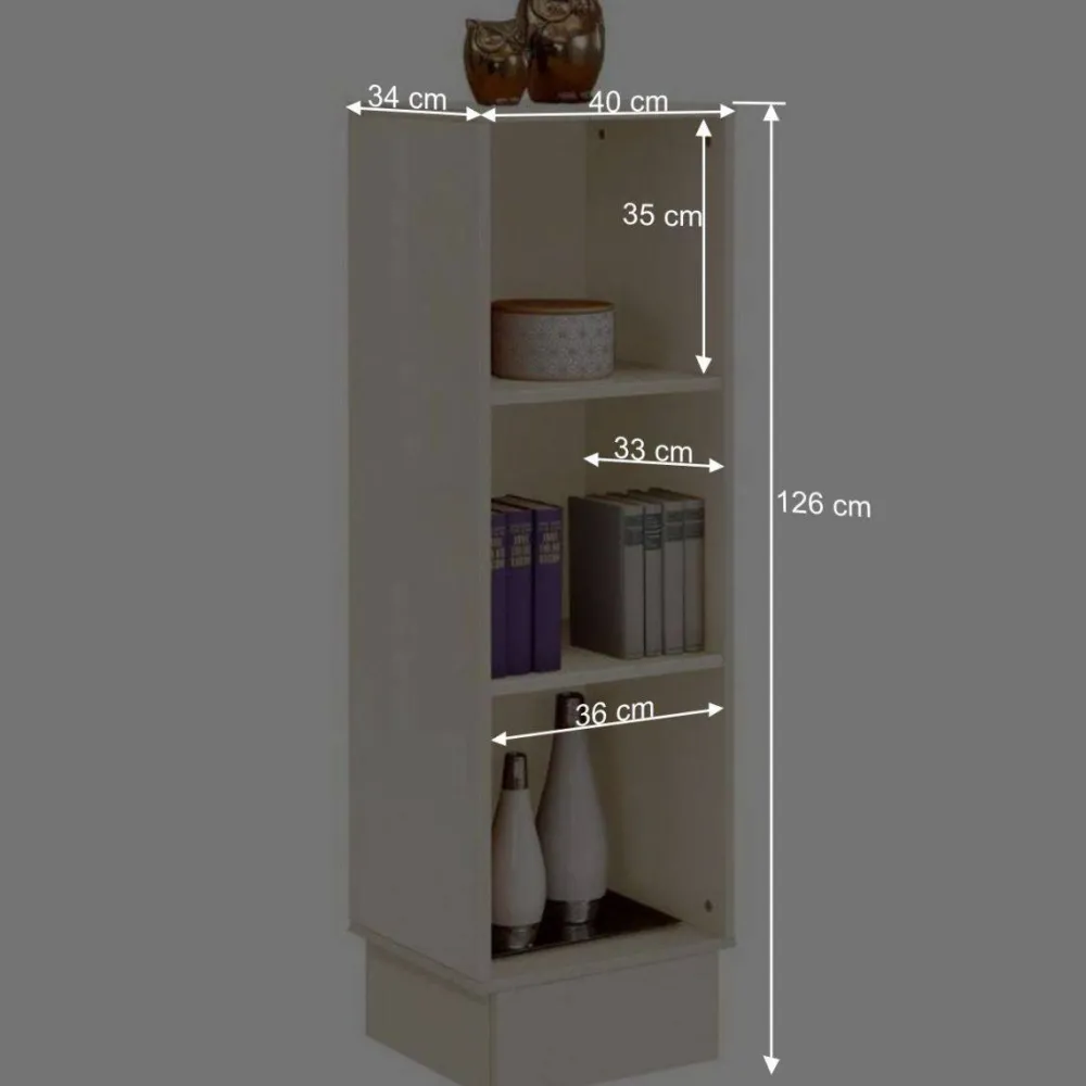 Wohnen Wohnzimmer Komplett*Landhaus Highboard & Regale in Creme - Rospus (dreiteilig)