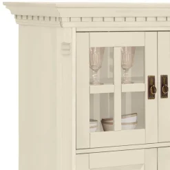 Wohnen Wohnzimmer Komplett*Landhaus Highboard & Regale in Creme - Rospus (dreiteilig)