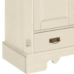 Wohnen Wohnzimmer Komplett*Landhaus Highboard & Regale in Creme - Rospus (dreiteilig)