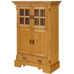 Wohnen Wohnzimmer Komplett*Landhaus Highboard & zwei Regale - Fausanda (dreiteilig)