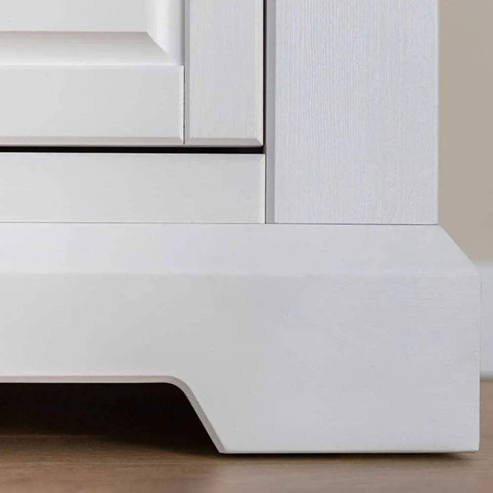 Wohnen Landhaus Highboard aus Kiefer zweifarbig - Zalya