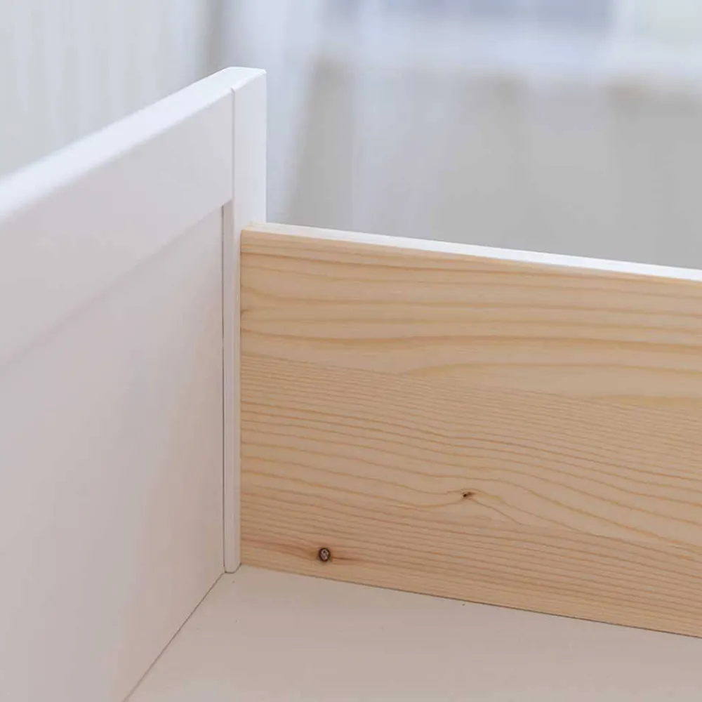 Wohnen Landhaus Highboard aus Kiefer zweifarbig - Zalya