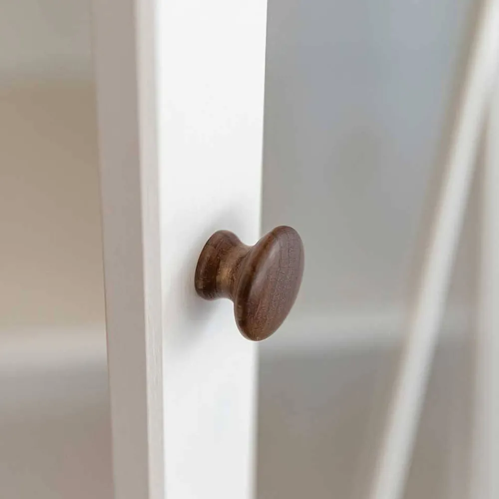 Wohnen Landhaus Highboard aus Kiefer zweifarbig - Zalya