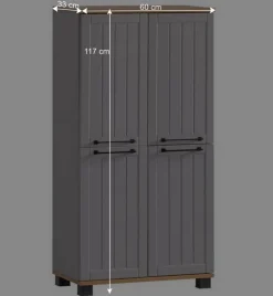 Wohnen Landhaus Highboard fürs Bad 4-türig - Benja