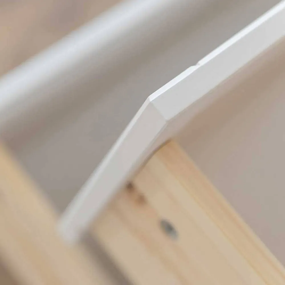 Wohnen Landhaus Highboard in Weiß & Kiefer Natur - Saluts