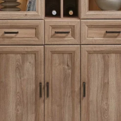 Wohnen Esszimmerschränke*Landhaus Highboard mit LED Beleuchtung - Barack