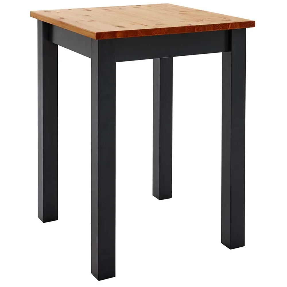 Wohnen Bartische*Landhaus Hochtisch in Schwarz und Kiefer Lauge - San Bruma