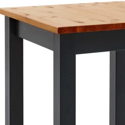 Wohnen Bartische*Landhaus Hochtisch in Schwarz und Kiefer Lauge - San Bruma