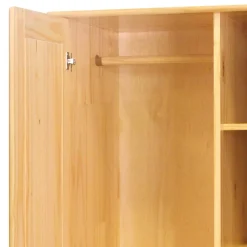 Wohnen Landhaus Holz Kleiderschrank mit Kugelfüßen - Kascanu